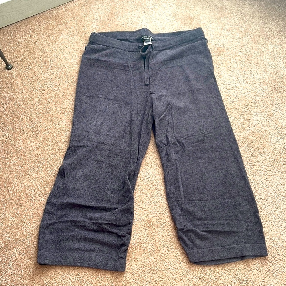 ☃️NWOT☃️ - Barefoot Dream cozy chic lite cropped PJ Pants (stone size large)